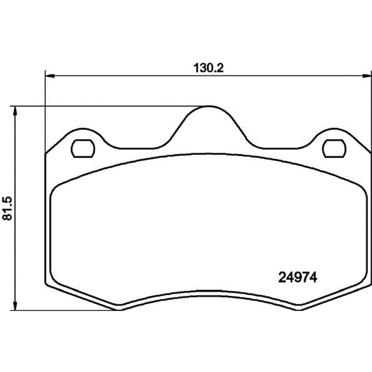 Hella Bremsbel?ge vorne Seat Ibiza von HELLA