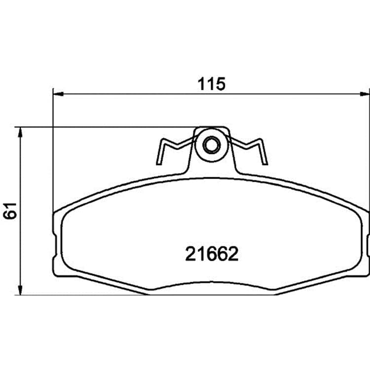 Hella Bremsbel?ge vorne Skoda Favorit Felicia VW Caddy von HELLA