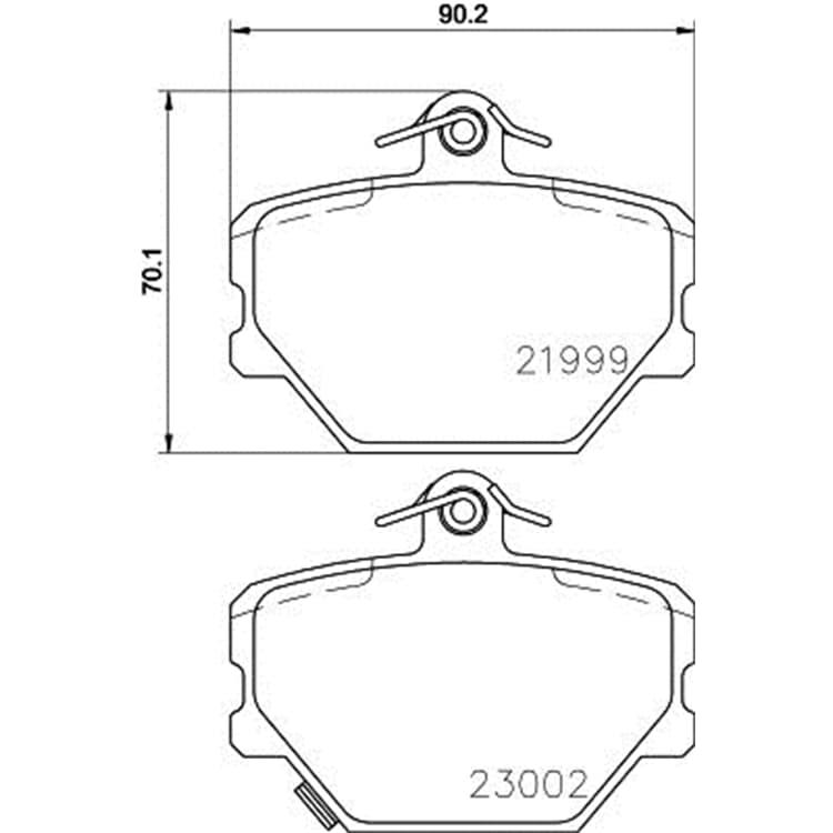 Hella Bremsbel?ge vorne Smart Cabrio City-Coupe Crossblade Fortwo Roadster von HELLA