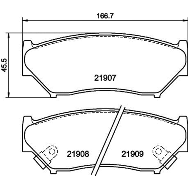 Hella Bremsbel?ge vorne Suzuki Grand Jimny Vitara von HELLA