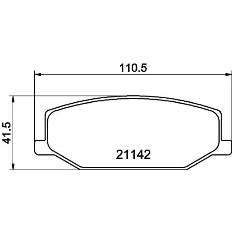 Hella Bremsbel?ge vorne Suzuki Jimny Samurai Sj410 Sj413 Super von HELLA