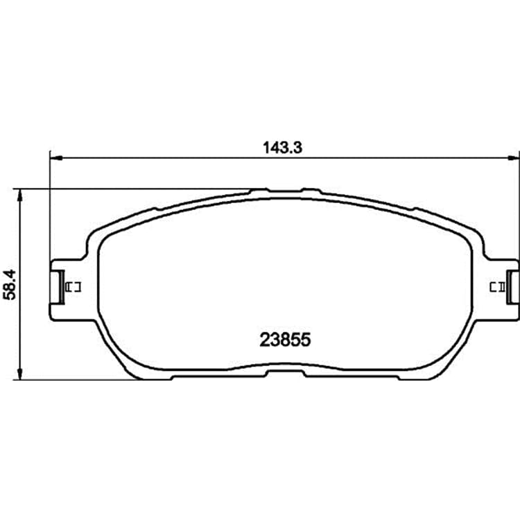 Hella Bremsbel?ge vorne Toyota Avalon Camry Sienna von HELLA