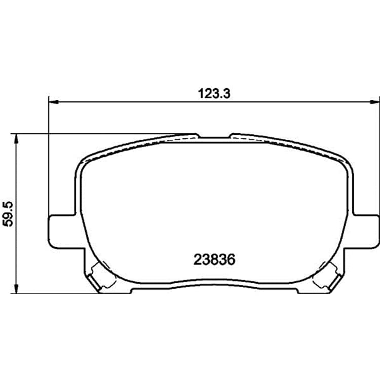 Hella Bremsbel?ge vorne Toyota Avensis von HELLA