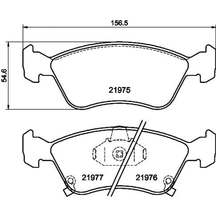 Hella Bremsbel?ge vorne Toyota Avensis von HELLA