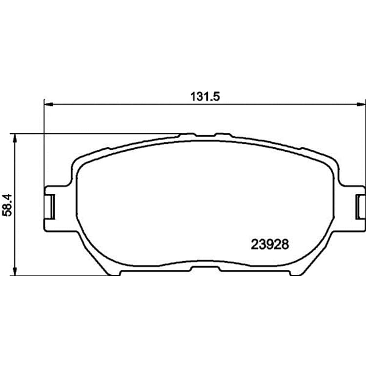 Hella Bremsbel?ge vorne Toyota Camry Isis Wish von HELLA