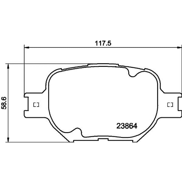 Hella Bremsbel?ge vorne Toyota Celica Corolla von HELLA