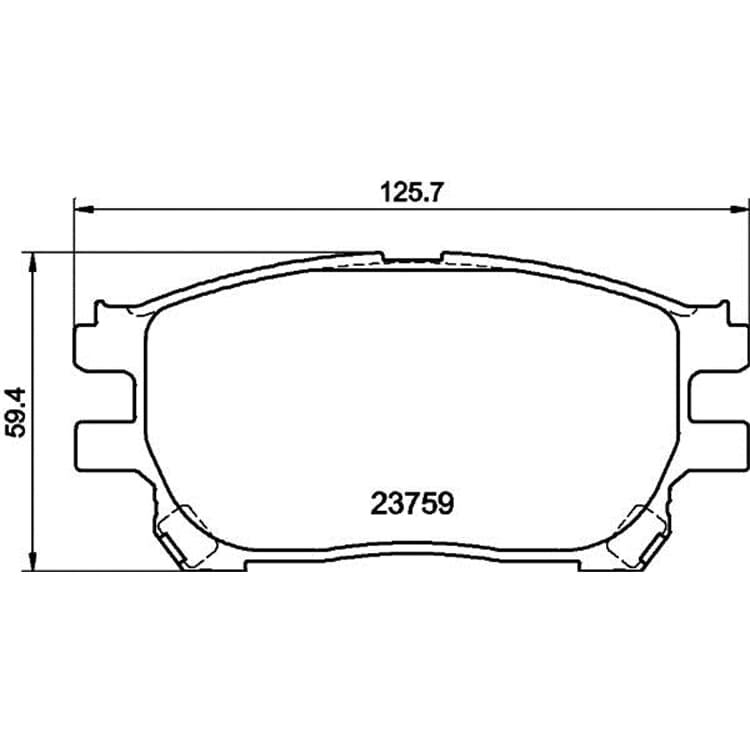 Hella Bremsbel?ge vorne Toyota Previa von HELLA