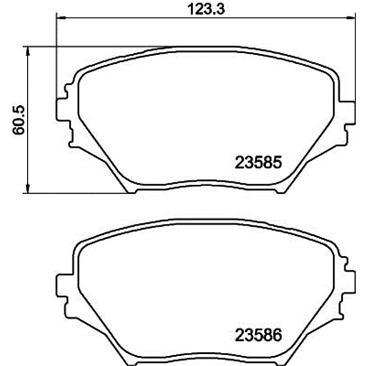 Hella Bremsbel?ge vorne Toyota Rav von HELLA