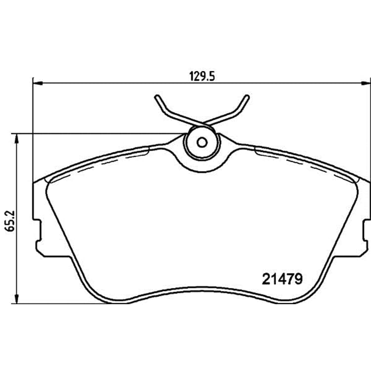 Hella Bremsbel?ge vorne VW California Transporter von HELLA