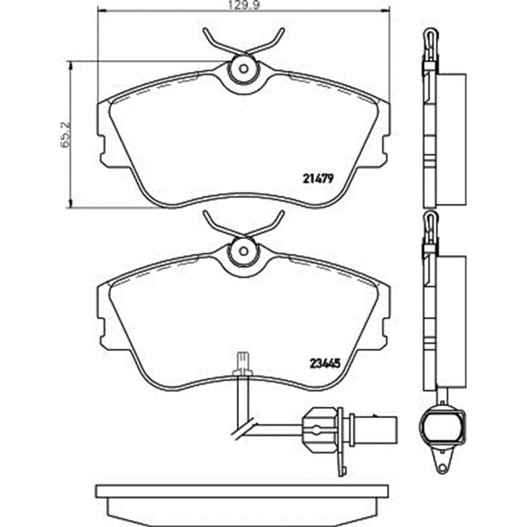 Hella Bremsbel?ge vorne VW California Transporter von HELLA