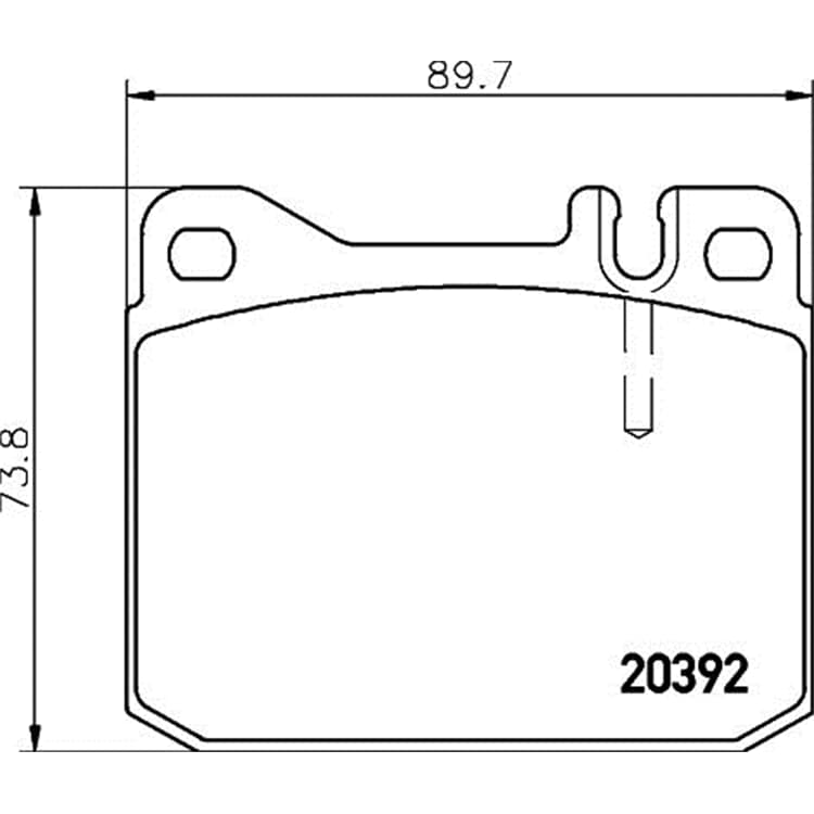 Hella Bremsbel?ge vorne VW Lt von HELLA