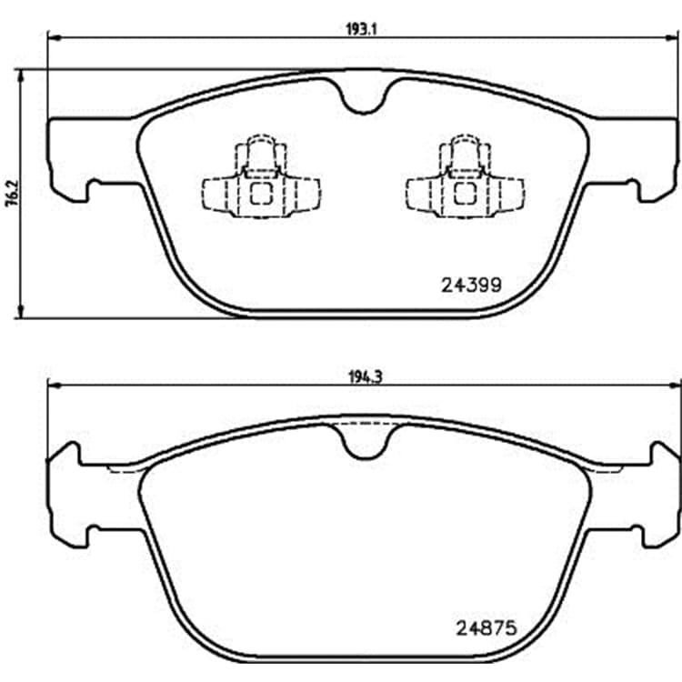 Hella Bremsbel?ge vorne Volvo Xc60 Xc90 von HELLA