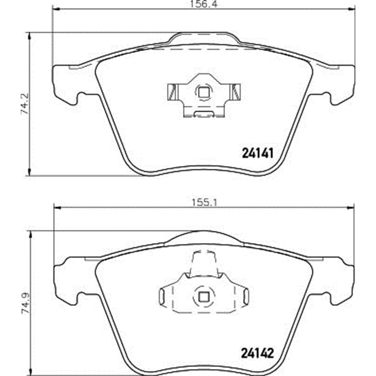 Hella Bremsbel?ge vorne Volvo Xc90 von HELLA