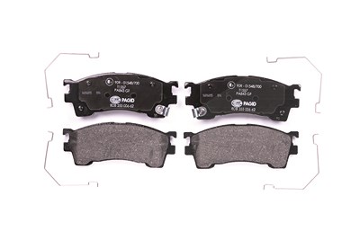 Hella Bremsbelagsatz, Scheibenbremse [Hersteller-Nr. 8DB355006-621] für Ford Usa, Mazda von HELLA