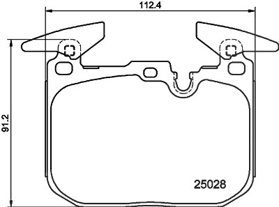 Hella Bremsbelagsatz, Scheibenbremse [Hersteller-Nr. 8DB355025-771] für BMW von HELLA