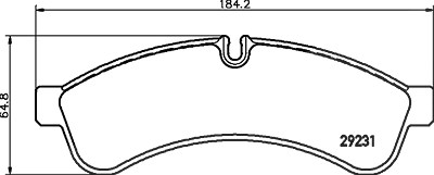 Hella Bremsbelagsatz, Scheibenbremse [Hersteller-Nr. 8DB355039-251] für Iveco von HELLA