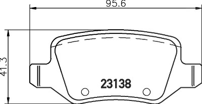 Hella Bremsbelagsatz, Scheibenbremse [Hersteller-Nr. 8DB355012-131] für Mercedes-Benz von HELLA