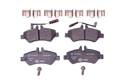 Hella Bremsbelagsatz, Scheibenbremse [Hersteller-Nr. 8DB355005-351] für Mercedes-Benz, VW von HELLA