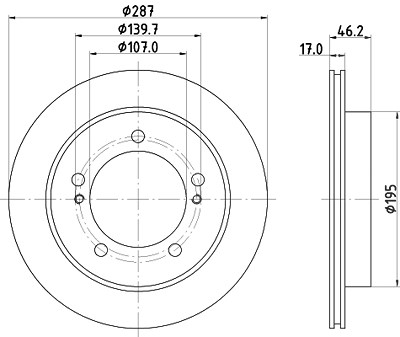 Hella Bremsscheibe [Hersteller-Nr. 8DD355104-771] für Suzuki von HELLA