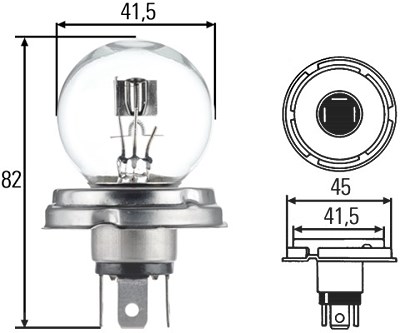 Hella Glühlampe, Hauptscheinwerfer [Hersteller-Nr. 8GD002088-071] von HELLA