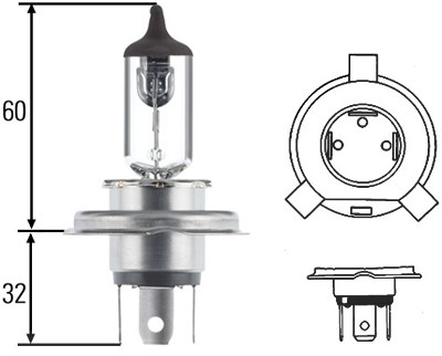 Hella Glühlampe, Hauptscheinwerfer [Hersteller-Nr. 8GJ002525-001] von HELLA