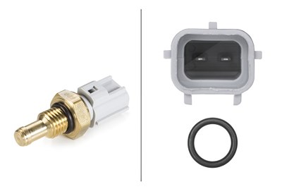 Hella Kühlmitteltemperatur-Sensor m.O-Ring Gummi [Hersteller-Nr. 6PT009309-561] für Volvo, Audi, Land Rover, Jaguar, Ford, Mazda von HELLA