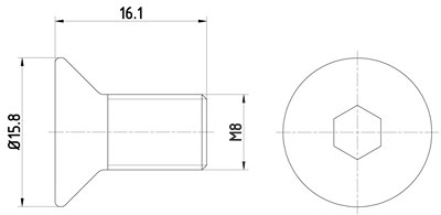 Hella Schraube, Bremsscheibe [Hersteller-Nr. 8DZ355209-061] für Ford, Ford Usa, Kia, Mazda, Mercedes-Benz von HELLA