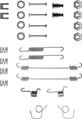 Hella Zubehörsatz, Bremsbacken [Hersteller-Nr. 8DZ355200-021] für Citroën, Peugeot, Renault von HELLA