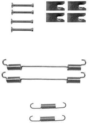 Hella Zubehörsatz, Bremsbacken [Hersteller-Nr. 8DZ355200-831] für Fiat, Opel, Lancia, Cadillac von HELLA