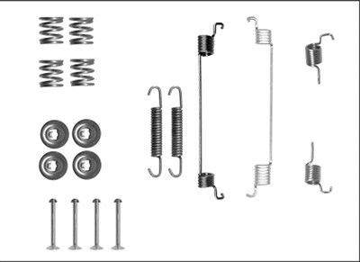 Hella Zubehörsatz, Bremsbacken [Hersteller-Nr. 8DZ355205-831] für Fiat, Ford von HELLA