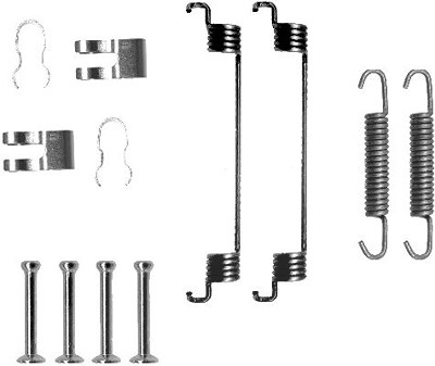 Hella Zubehörsatz, Bremsbacken [Hersteller-Nr. 8DZ355200-561] für Fiat, Ford von HELLA