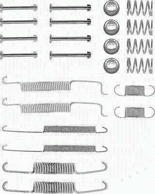 Hella Zubehörsatz, Bremsbacken [Hersteller-Nr. 8DZ355200-011] für Seat, Audi, VW von HELLA