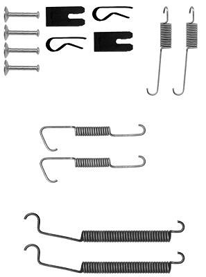 Hella Zubehörsatz, Bremsbacken [Hersteller-Nr. 8DZ355200-631] für Citroën, Peugeot von HELLA