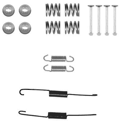 Hella Zubehörsatz, Bremsbacken [Hersteller-Nr. 8DZ355201-021] für Daihatsu, Toyota von HELLA