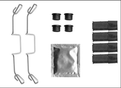 Hella Zubehörsatz, Bremssattel [Hersteller-Nr. 8DZ355205-611] für Ford, Seat, VW von HELLA