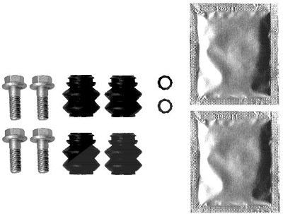 Hella Zubehörsatz, Bremssattel [Hersteller-Nr. 8DZ355201-671] für Ford von HELLA