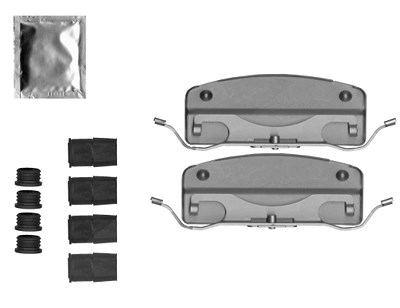 Hella Zubehörsatz, Bremssattel [Hersteller-Nr. 8DZ355207-191] für Mercedes-Benz von HELLA