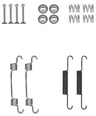 Hella Zubehörsatz, Feststellbremsbacken [Hersteller-Nr. 8DZ355202-001] für Hyundai, Kia, Ssangyong von HELLA