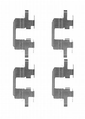 Hella Zubehörsatz, Scheibenbremsbelag [Hersteller-Nr. 8DZ355204-151] für Subaru von HELLA