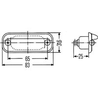 Kennzeichenleuchte HELLA 2KA 001 378-041 von Hella