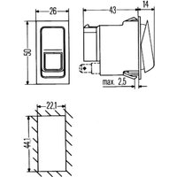 Schalter HELLA 6RH 007 832-331 von Hella