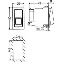 Schalter HELLA 6RH 007 832-411 von Hella