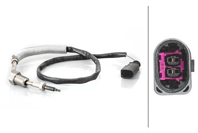 Hella Sensor, Abgastemperatur [Hersteller-Nr. 6PT014495-101] für Audi, Seat, Skoda, VW von HELLA