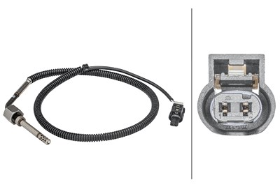 Hella Sensor, Abgastemperatur [Hersteller-Nr. 6PT358181-411] für Mercedes-Benz von HELLA