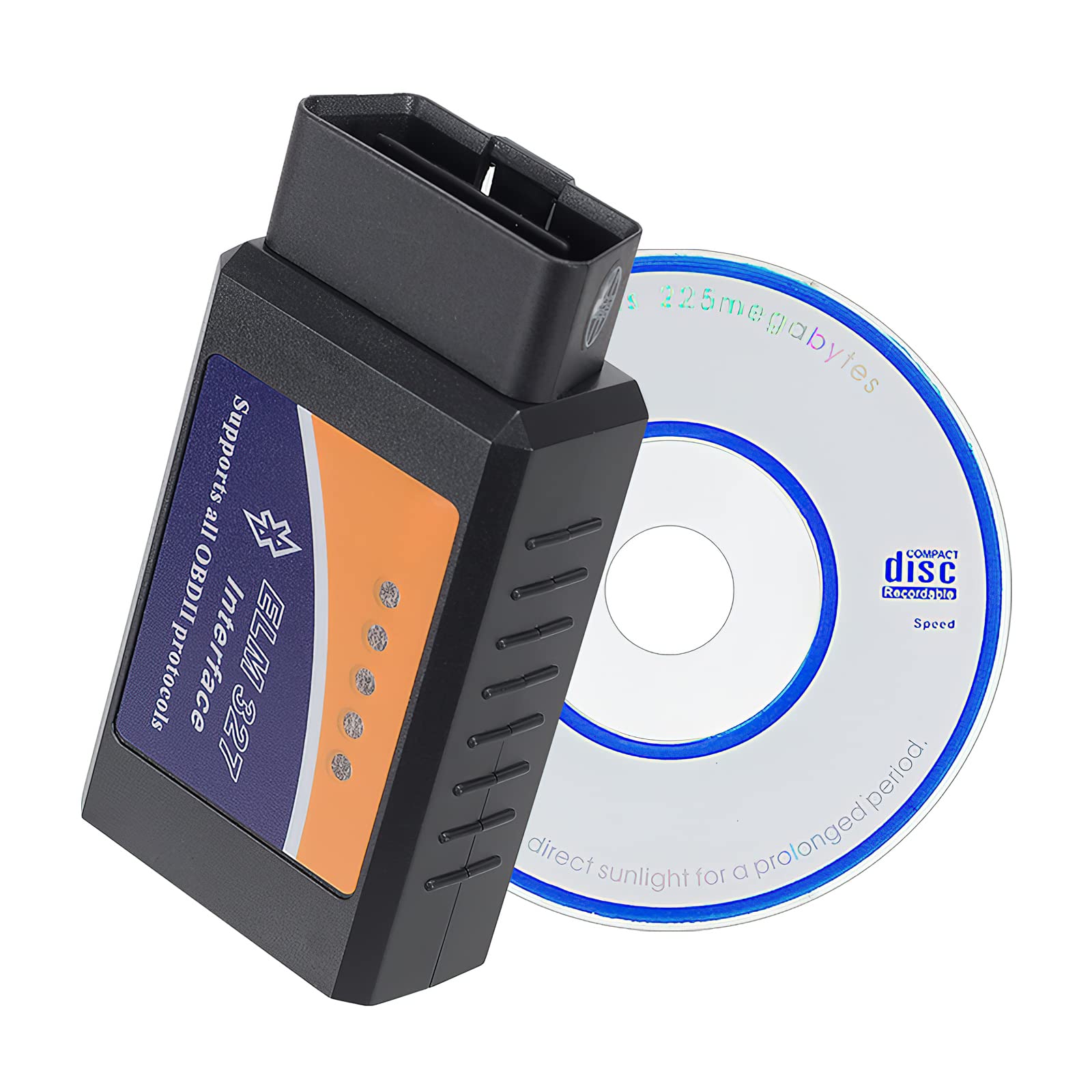 OBD2 Diagnosegerät Auto, OBD2 Bluetooth Adapter Stecker, OBD2 Scanner Bluetoot,OBD2 Auto Codeleser, Bluetooth OBD2 Scanner, OBD2 ELM327 Bluetooth Auto Diagnosegerät Code Leser für Android Windows von HENGBIRD