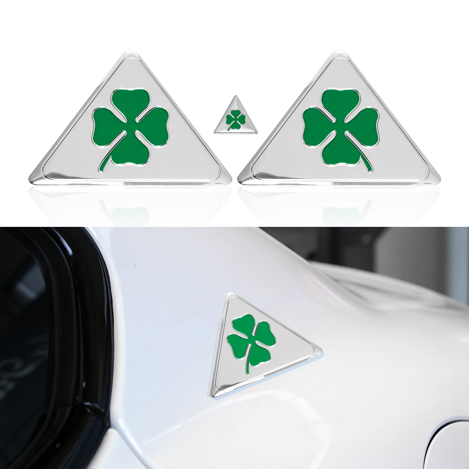 3PCS 3D Auto Aufkleber mit Logo für Alfa Romeo Giulietta Stelvio Spider GT Giulia Mito Brera 159 156 147 Car Styling von HENGYUESHANG