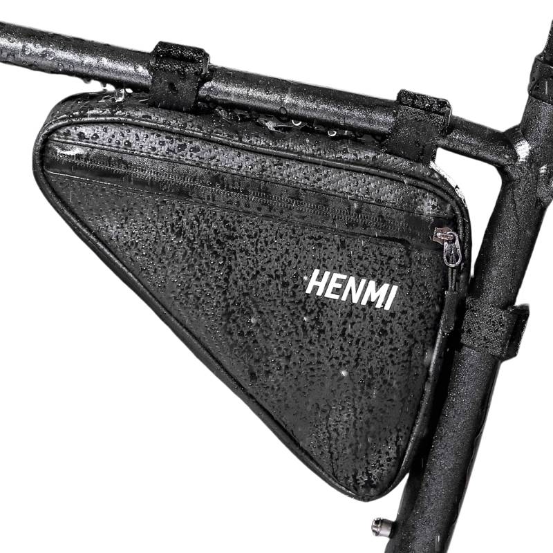 HENMI Fahrradtasche Rahmen, Dreieckstasche Fahrrad Wasserdicht, Rahmentasche Fahrrad für Telefon, Schlüssel, Snack, Werkzeug, Verwendung fahrradtasche rennrad für Stadtrad, Trekkingrad, Rennrad, MTB von HENMI