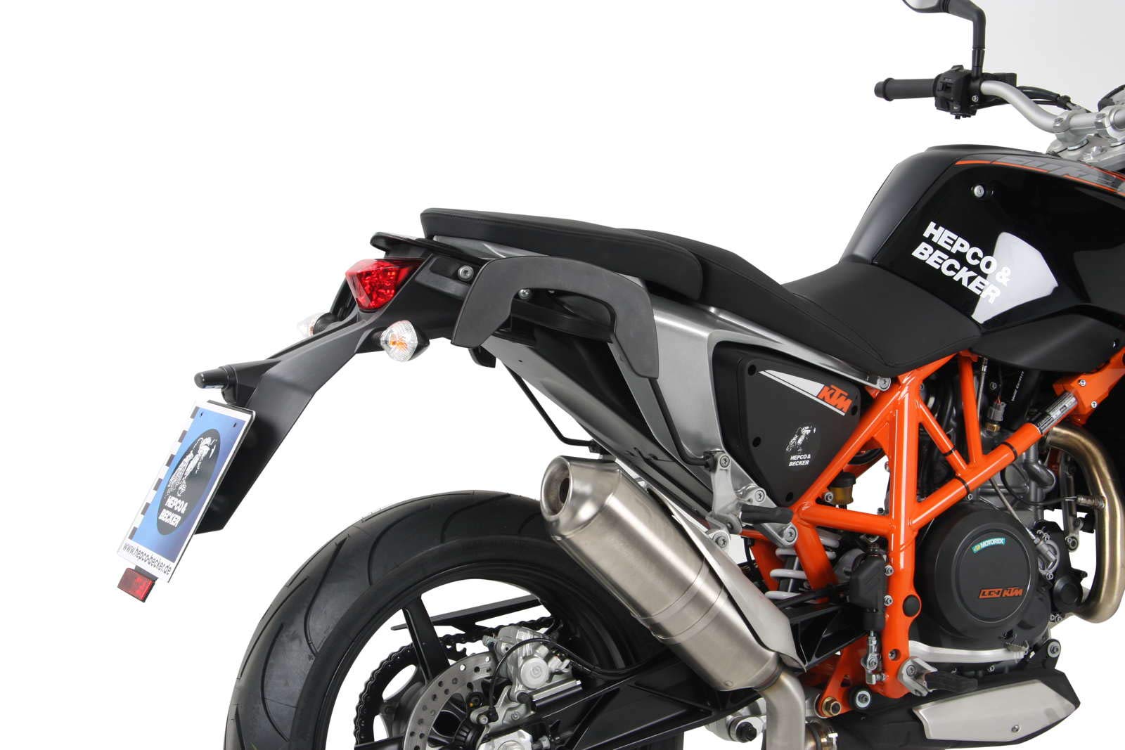 Hepco&Becker C-Bow Seitenträger - schwarz für KTM 690 Duke/R ab Bj. 2012 von HEPCO&BECKER