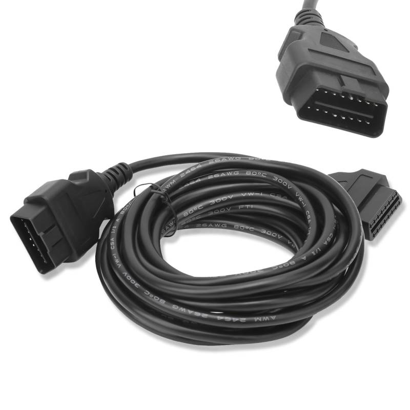 16,4 Ft OBD-II OBD2 16 Pin Auto Auto Stecker auf Buchse Verlängerungskabel 16 Pin Diagnose Extender Kabel Adapter von HERCHR