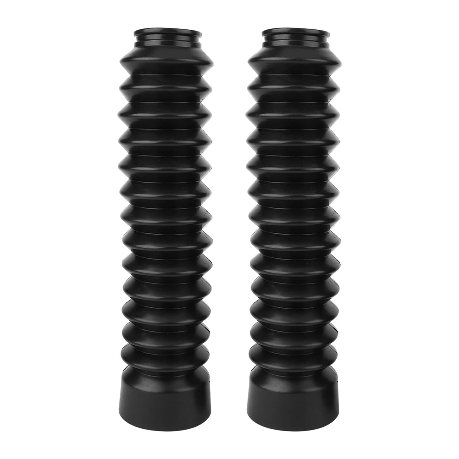 2 Stück Gabelschutz, 205 x 52 x 37mm Motorrad Gabel Faltenbalg Motorrad Gabelabdeckungen Gabelschutz Universal Gummi Gabel Staubschutz Abdeckung Stoßdämpfung Gamaschen Vorne Für Motorräder von HERCHR